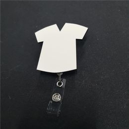 sublimation blank mdf nurse badge pins metal custom label magnet badge hot tranfer printing DIY consumable wholesales