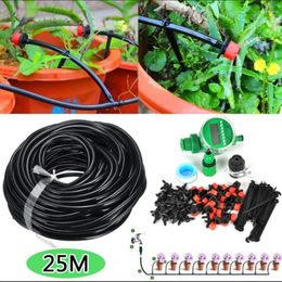 Watering Equipments 25M DIY Garden Micro Drip Irrigation System Hose Kits Plant Flower Sprinkler