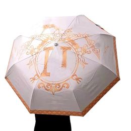 European Fashion Brand Sun Umbrella Folding Automatic Sun Protection UV Protection Sun Umbrella Dual-Use Fresh Female Sun Umbrella