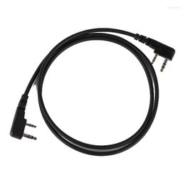 Walkie Talkie YIDATON 1m/3.28ft 2 Pin Clone Copy Cable For Puxing Wouxun Linton Baofeng 2-Way Radio Colour Black