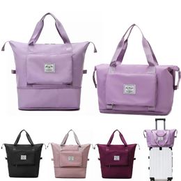 Stuff Sacks Women Travel Bag Large Capacity Bags Tote Foldable Luggage Shoulder Duffle Storage Waterproof Handbags Yoga Sport Crossbody 230311
