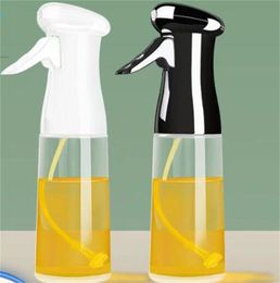 220ml Bottle Oil Spray Bottle BBQ Cooking Kitchen Baking Glass Storage Bottles Household Empty Vinegar Dispenser Salad RRA