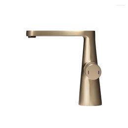 Bathroom Sink Faucets Toilet Faucet Grey Countertop Mount And Cold Single Handle Basin Solid Brass Mixer Brushed Gold