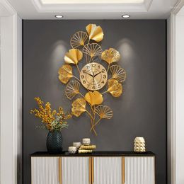 Wall Clocks Bathroom Table Large Clock Digital Timepiece Metal Room Decorations Kitchen Luxury Duvar Saati Home Design