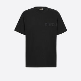 Duyou icona magliette maschile designer magliette abbigliamento da marca da uomo maglietta estate oversize t-shirt con lettere ricami