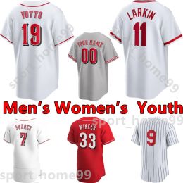 2023 Custom 6 Jonathan India Jersey 2 Jose Barrero 19 Joey Votto 15 Nick Senzel 68 Noei Marte 12 Kyle Farmer 7 Spencer Steer 4 Wil