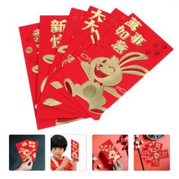 Gift Wrap Red Money Year Envelope Packet Chinese Packets Envelopes Traditional Pocket Bao See Hong Festival Spring Gifts