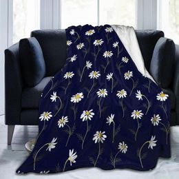 Blankets Est 3D AnimeLittle Daisy Flowers Printed Sherpa Blanket Couch Quilt Cover Travel Bedding Little