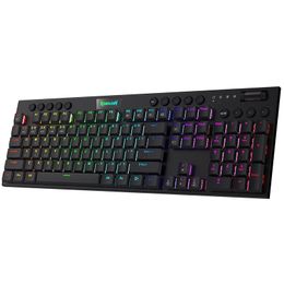 n K618 Horus Wireless RGB Mechanical Keyboard Bluetooth/2.4Ghz/Wired Tri-Mode Ultra-Thin Low Profile Linear Red Switch