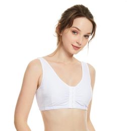 Women's Shapers Women's Comfortable Bra Front-Closure Mastectomy Pocket Cotton Bra8405