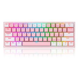 n 60% Wireless RGB Mechanical Keyboard 5.0 BT2.4 Ghz/Wired Three Modes 60% Bluetooth Keyboard Linear Red Switch for Gamer