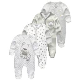 Rompers Baby Clothes Boy Girl Clothes Romper Long Sleeve Autumn Winter Jumpsuit born Clothing Sets Cartoon Animal 230311