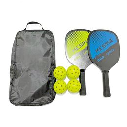 Tennis Rackets Ball Sports Pickleball Paddle Set Pickleball Rackets Ball Set 2 Rackets 4 Pickleball Balls with Carrying Bag For Men Women 230311