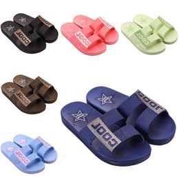 Slippers Indoor Outdoor Soft Sky Blue Coffee Red Women Men Shoes Beach Coast Bathroom Antiskid Sandal Size 36-45