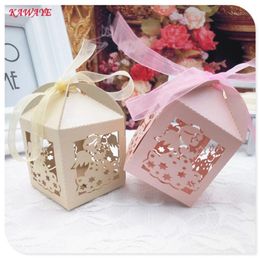 Gift Wrap 24pcs Laser Cutting Wedding Candy Box Angel Design Gifts For Guests Favours And S 6ZT331