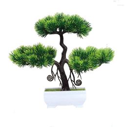 Decorative Flowers Artificial Plants Bonsai Green Grass Plastic Plant For Home Garden Decoration Simulation Fake