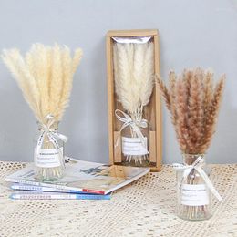 Decorative Flowers Small Reed Bouquet Products Vase Indoor And Outdoor Desktop Decoration Wedding Home Gifts Ins Ornaments