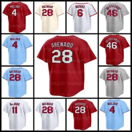 Yadier Molina Cardinals Baseball Jersey Paul Goldschmidt Nolan Arenado Ozzie Smith Walker Lars Nootbaar Nolan Gorman Montgomery Miles Mikolas 54 Sonny Grey