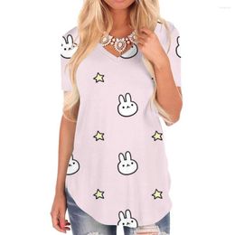 Women's T Shirts Giyu Brand T-shirt Women Animal Shirt Print Moon T-shirts 3d Star V-neck Tshirt Womens Clothing Fashion Cool