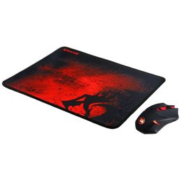 n M601 Wireless Gaming Mouse and Mouse Pad MMO 6 Button Mouse 2400 DPI Red LED Backlit for Windows PC Gamer