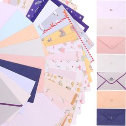 Gift Wrap 9 Sets Colourful Letter Cards Personalised Stationery Packing Envelopes For Writing Party Office Wedding