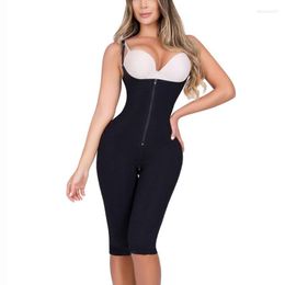 Women's Shapers Sling High Back Middle Zipper Shapewear Women Bodysuit PostpartumTummy Control Fajas Reductoras Y Modeladoras Mujer