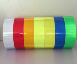 m Reflective Lattice Luminous Paper Body Sticker Warning Strip PVC Material Super Waterproof and Good Adhesion