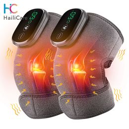 Leg Massagers Electric Heating Knee Massager Relieve Arthritis Pain Knee Joint Brace Support High Vibration Leg Massage Relaxation Tools 230310