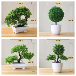 Decorative Flowers Artificial Plants Bonsai Tree Simulation Pot Plantas Fake Flower Ornament Hagor Home Decor Garden Bedroom Decoration