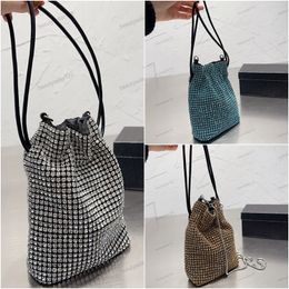 Luxury Designer Evening Bags High Quality Women Handbags Summer Fashion Rhinestones Bucket Bag Lady Chains Crossbody Shoulder Bags