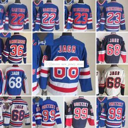 1926-1999 Movie Retro CCM Hockey Jersey Embroidery 99 WayneGretzky 22 MikeGartner 23 JeffBeukeboom 68 JaromirJagr 36 GlennAnderson Vintage Jerseys