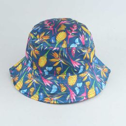 Sun Hats Caps BP Panama Wide 221 Brim Summer Bucket ats Coconut Tree Butterfly Flower Print Fisherman at Men Women Travel Beh Fishing Cap Woman Man