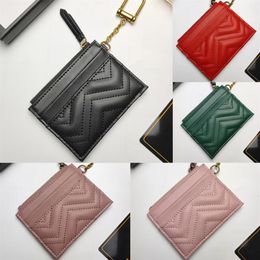 Designed Marmont Card Holder Brand Wallets AS Key Chain Decoration Zipper Coin Purse #627064276J