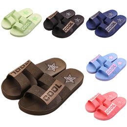 Slippers soft pink green blue black breathe women men shoes Beach Coast bathroom Indoor outdoor antiskid sandal size 36-45