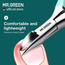 Nail Manicure Set MR.GREEN ingrown Nail Clippers Toenail Cutter Stainless Steel Pedicure Tools Thick Toe Nail Correction Deep Into Nail Grooves 230310