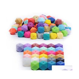 Jewelry Acrylic Food Grade Sile Loose Beads Diy Hexagon 14Mm 17Mm Baby Molars Star Anise Bead Toys Bracelet Necklace Parts 0 55Sy Dr Dht4L