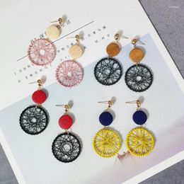 Dangle Earrings Women's Dream Catcher Wood Stylish Drop Korean Style Modern Arrival Bohemian Fashion Jewelry