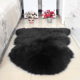 Carpets Fur Wool Whole Sheepskin Cushion Sofa Bed Pad Sheep Skin Carpet Bedside Rugs Bedroom Living Room European