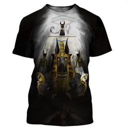 Men's T Shirts 2023 Anubis 3D Printed T-shirt Men And Women Fashion Casual Shirt Harajuku Streetwear Oversized Tops Drop Tshirt