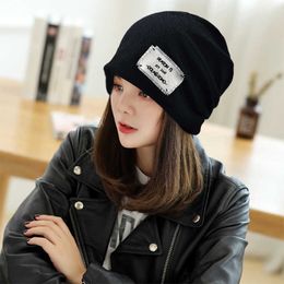 Fashion face mask neck gaiter Tiktok, jitter, Baotou cold hat, Korean INS, all match knitting knitted wool hat autumn.