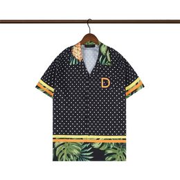 Mens Casual Shirts short sleeve shirt Beach style stitching Colourful Classic Business T-shirt Button Lapel Slim fit quality shirts summer vacation plus size #024