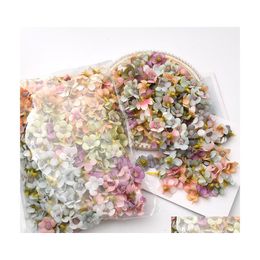 Decorative Flowers Wreaths 500Pcs 2Cm Mticolor Daisy Flower Head Mini Silk Artificial For Crown Scrap Wedding Home Decor Diy Garla Dhxvk