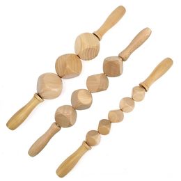 Other Massage Items Wooden Body Massage Tool Foot Reflexology Acupuncture Thai Massage Roller Therapy Meridians Scrap Lymphatic Health Care 230311