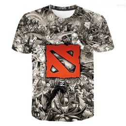 Men's T Shirts 2023 Summer Harajuku Style Dota 2 3D T-shirt Men Women Fashion Casual Short Sleeve Unisex Streetwear Oversized Tops