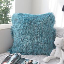 Pillow Embroidered Velvet Fur S Long Hair Case Cover Home Car Bed Sofa Living Room Dec Wholesale FG1104