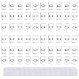 Hooks 60pcs Multifunctional Invisible Storage For String Light Hanging Clip Decorating Hook Reusable Wall Mount Adhesive Mini Clear