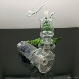 Classic two-layer partition pan silk silent Philtre glass cigarette kettle Wholesale Bongs Oil Burner Pipes Water Pipes Glass Pipe Oil Rigs S