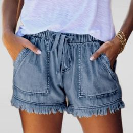 Jeans da donna 2023 Blu Corto Donna Dritto Vintage A vita alta Slim Plus Size 2XL Moda Casual Allentato Fidanzato Donna