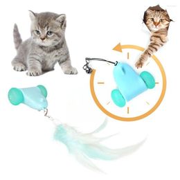 Cat Toys Self Rotating Intelligent Fast Car USB Rechargeable Smart Interactive Toy Playing Ball Automatic Mice Play
