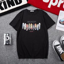 Men's T Shirts Men T-shirts Short Sleeve Summer Printed Shirt Plus Size Big Tees Cotton 8XL 10XL 12XL Home Tshirt Navy Tops 54 56 58 60 62